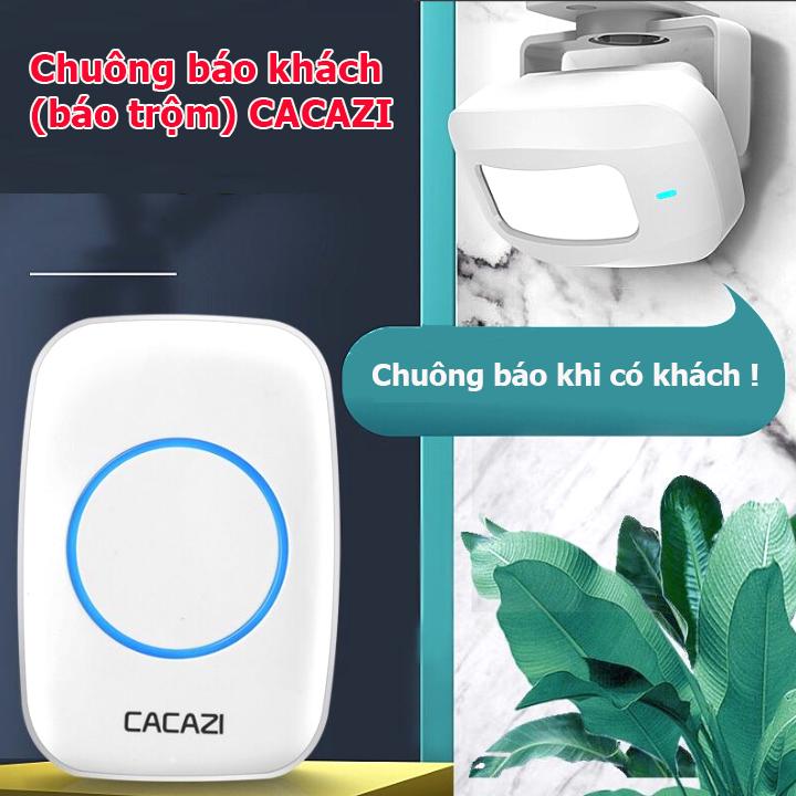 Chuông cửa báo khách báo trộm chuông cửa không dây CACAZI M10, bảo vệ an ninh nhà cửa