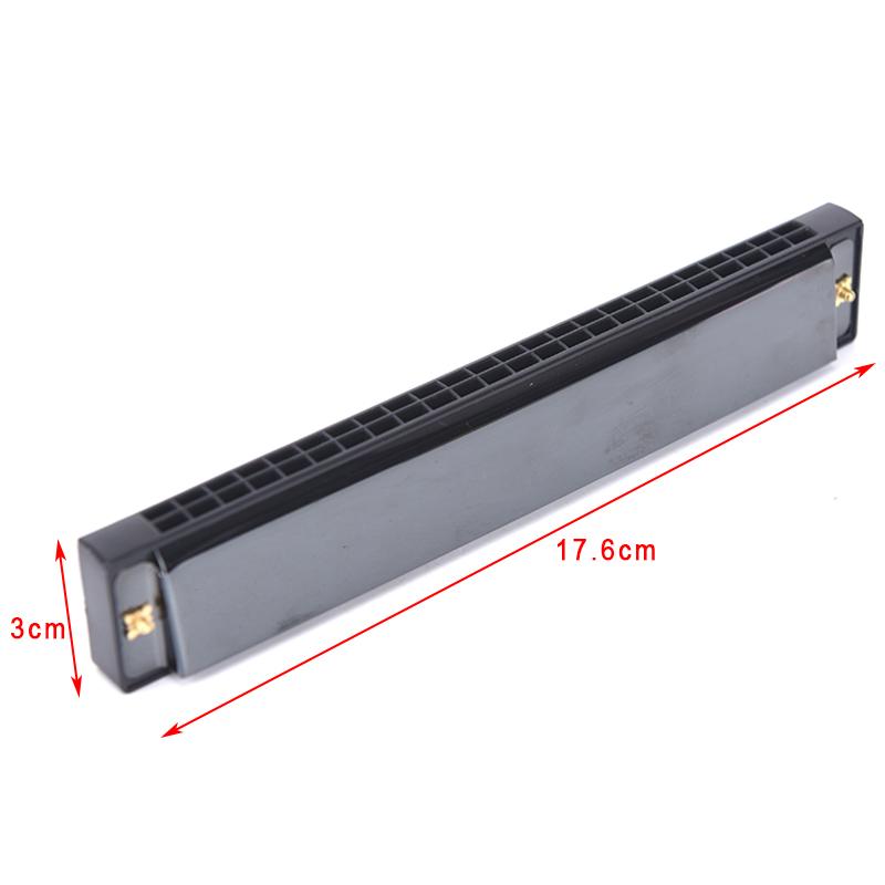 [TTAA] 24 Hole Key Of C Play Harmonica Tremolo Harmonica Mouth Organ Double Row Blues 4