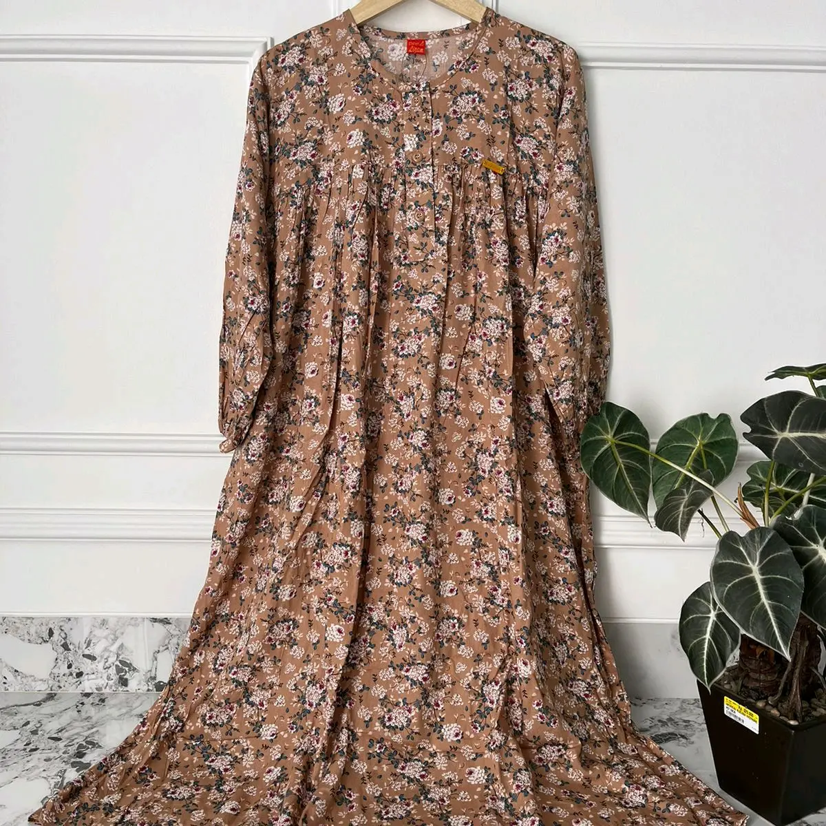 MIDI DRESS BUNGA RAYON PREMIUM