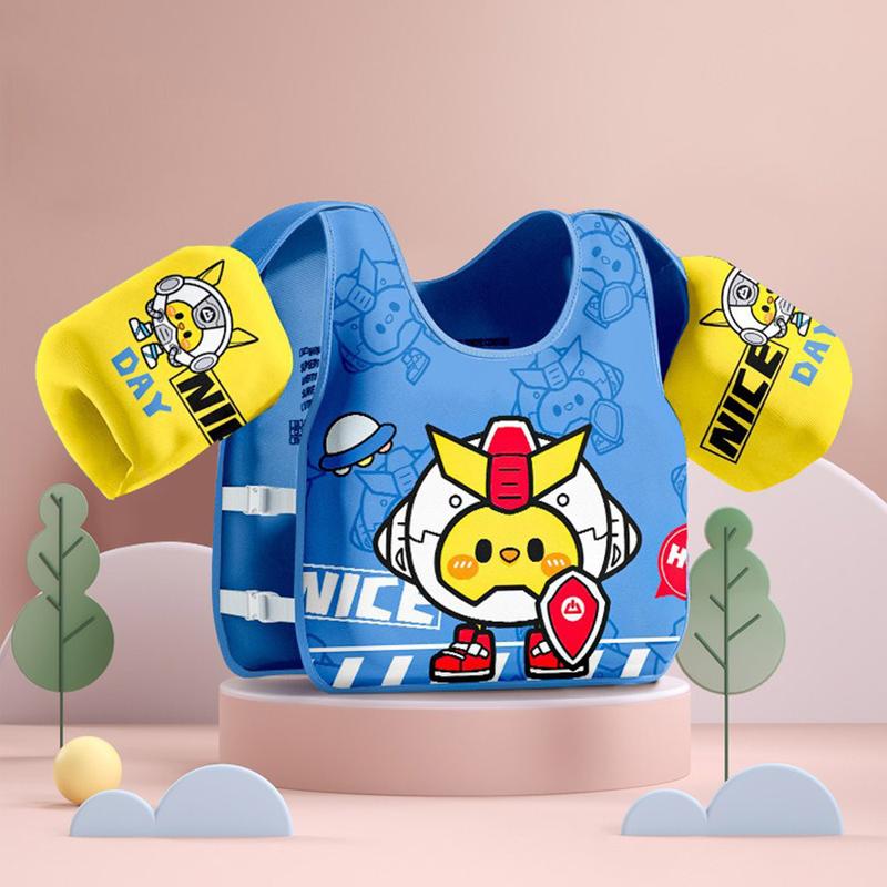 Product Introduction of Creative Float Summer Kids Swim Vest Airless Water Play Child Buoyancy Vest Cartoon Adjustable Swim Arm Ring Baby 20