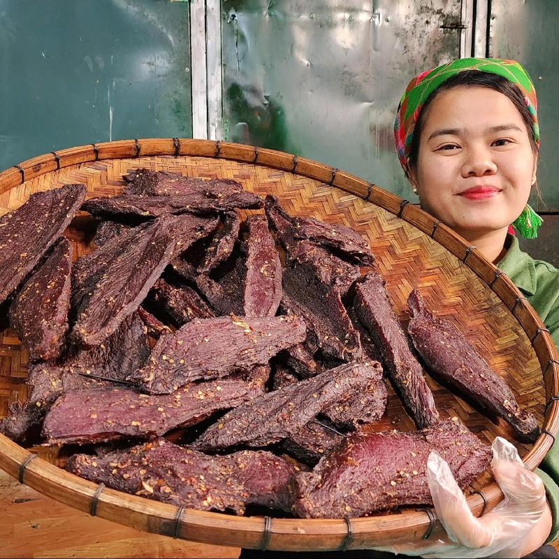 500 Gram Thịt trâu gác bếp khô Tây Bắc MAI TÂY BẮC