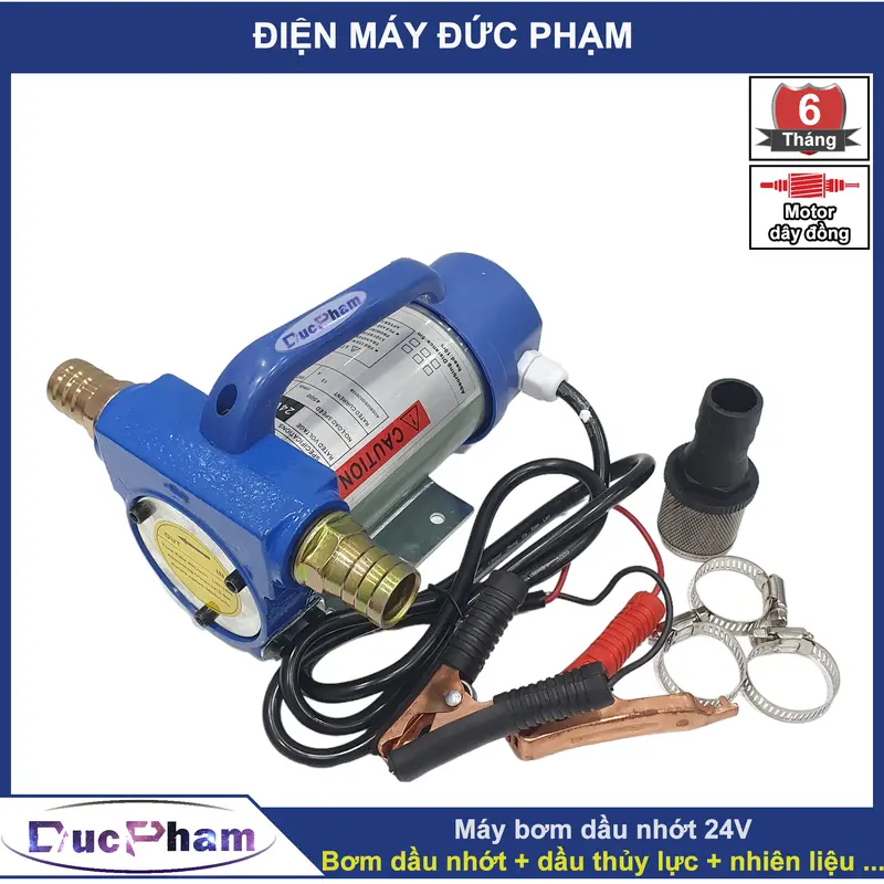 Máy bơm dầu nhớt 12V + 24V + 220V | Bơm dầu diesel | Bơm dầu thủy lực | Bơm nhiên liệu 1
