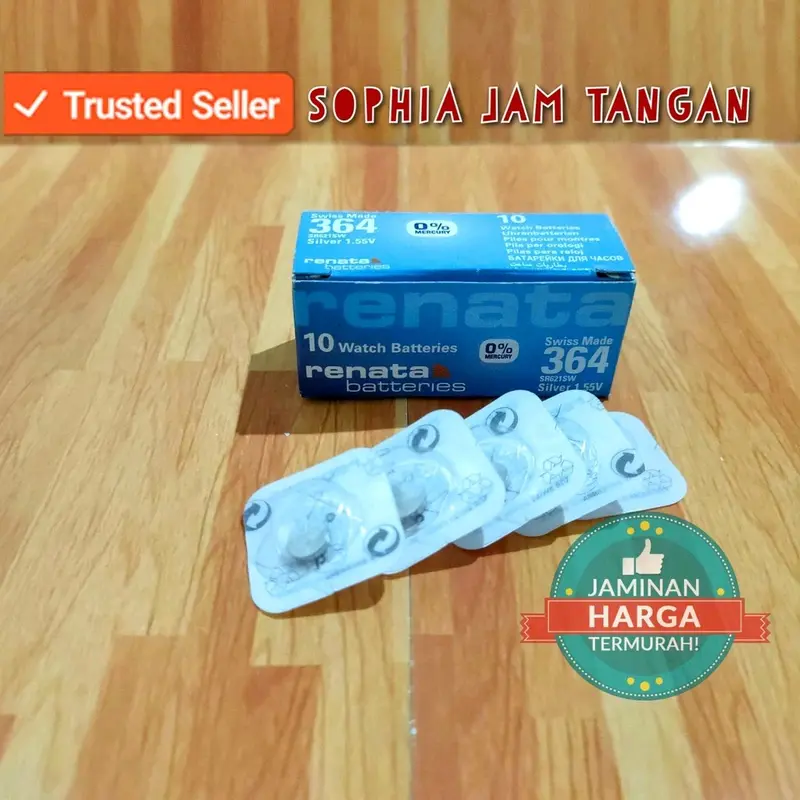 HARGA 2 BIJI Baterei SR621SW RENATA 100% ORIGINAL | SR621 | 364 | BATEREI JAM TANGAN / 621SW / 621 AG1 Pengisian Daya Cepat 0
