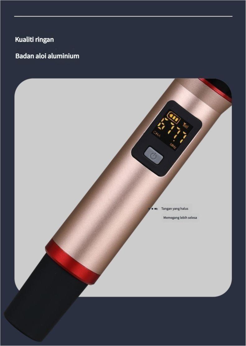 Product Introduction of High-Quality Sound Card, Dual Microphone, Suitable for Home and Car Karaoke, Wireless Microphone, Bluetooth Speaker, Microphone Set, Dual Car and Home Use, Singing and Speaker 9