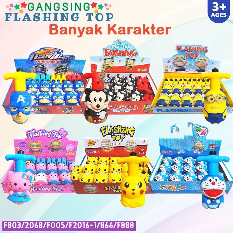 MAINAN GANGSING LAMPU LED DAN MUSIK KARAKTER MAINAN ANAK COWOK CEWEK Toys 2