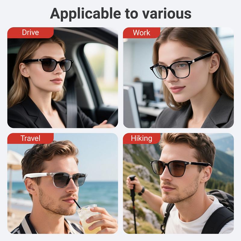 GT-35 Wireless Bluetooth Smart Glasses AI Intelligent Translation Hands-Free Calls Audio Voice Assistant for Men Women - Image 3