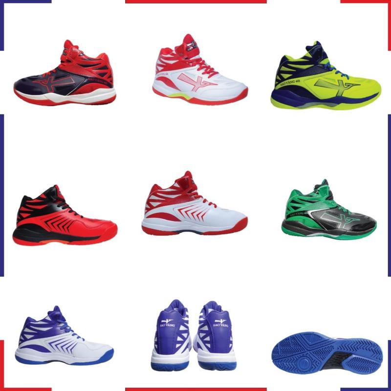 Giày bóng chuyền Sao Vàng 401 cổ cao dành cho Nam và Nữ cày sân bê tông