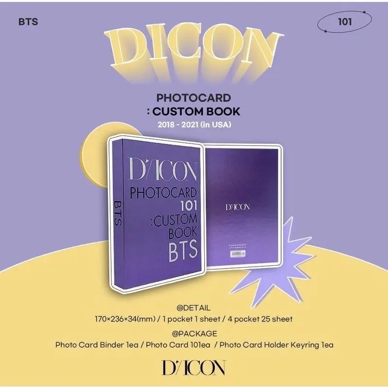 (READY STOCK) Sharing DICON Photocard: Custom Photobook (BTS Version)