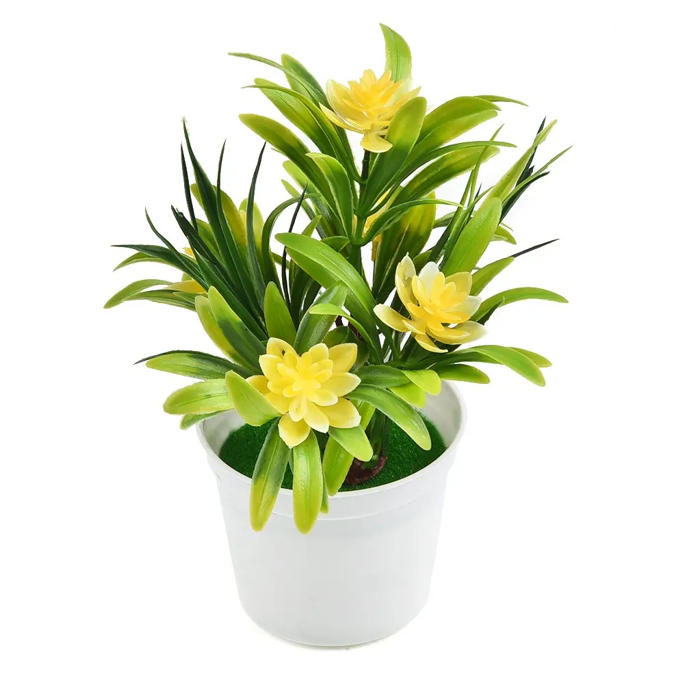 Cây Hoa Nhân Tạo, Thực Tế, Đựng Trong Chậu, Thích Hợp Để Đồ Trang Trí Ngoài Trời, Nhà Cửa Và Văn Phòng, Ý Tưởng Quà Tặng Tuyệt Vời Decor Decor Phòng