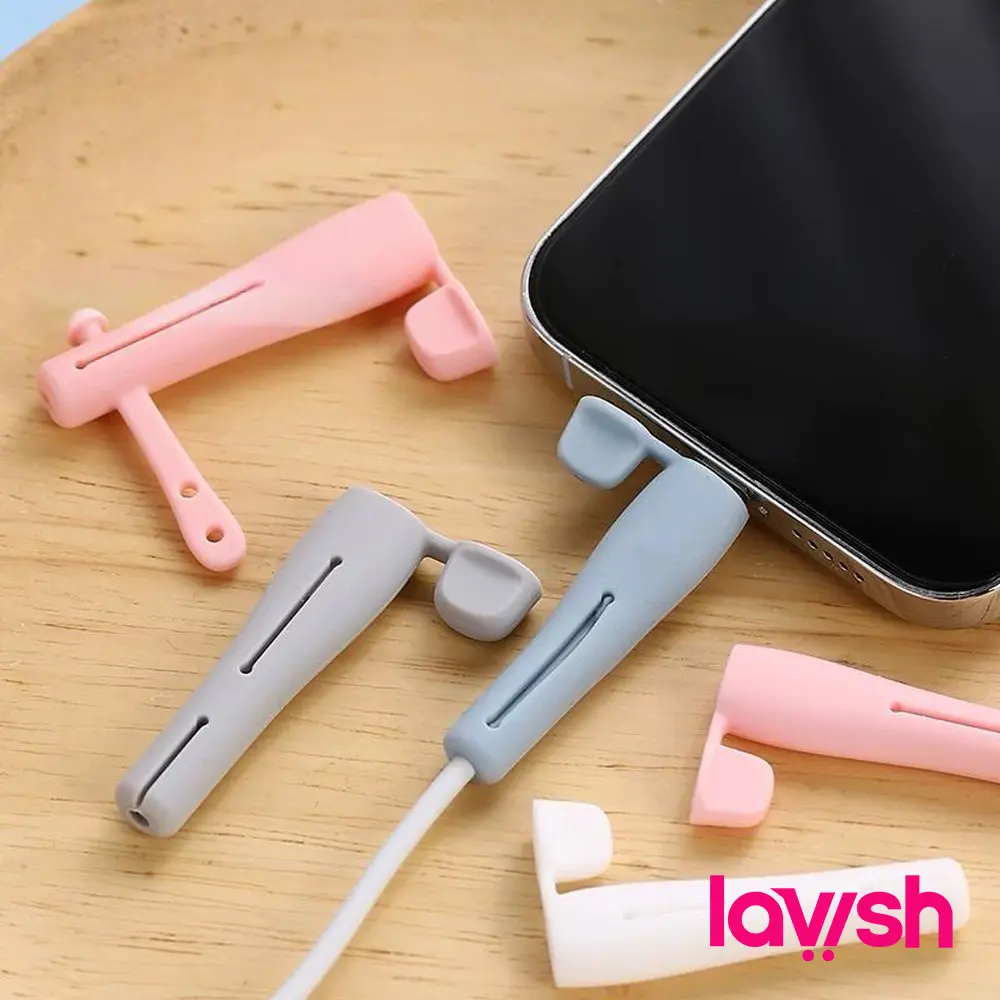 [LC] Case Cover SILIKON Pelindung Ujung Kabel Data CHARGER CASAN USB Type C Lighting - LL042