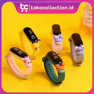 TC Jam Tangan Elektronik Tahan Air Motif Karakter Anak Laki-laki Perempuan LED Minimalis Gelang Fashion JT027