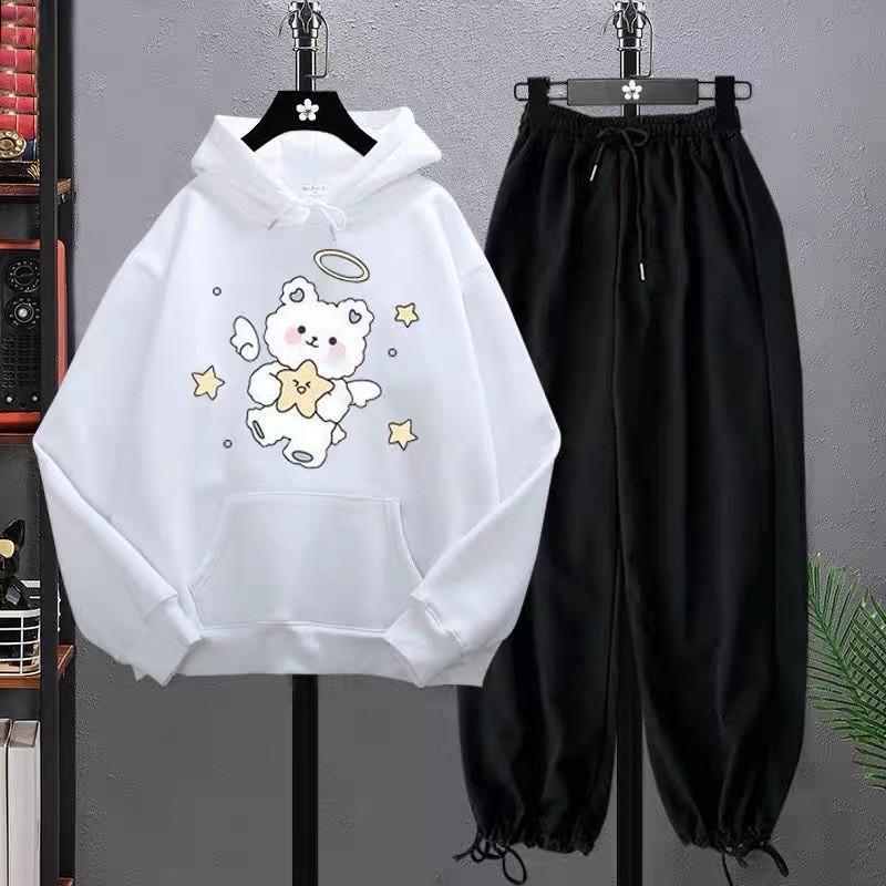 FREESHIP Sét bộ áo hoodie mũ cừu thiên thần MIX quần bom chunTHỜI TRANG HÀN QUỐC, Áo hoodie nam nữ thiết kế thời trang  Red Shop Fashion 2