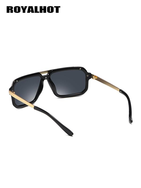1 Pair Summer Top Bar Design Sunglasses, New Personality Travel Accessories for Women & Men, Lightweight and Durable for Outdoor Sun Protection Glasses for Daily Use, Modern Eyeglass 8