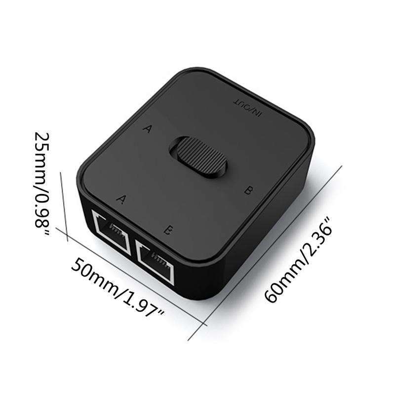 Product Introduction of 2 Ports Gigabit Switch 10/100/1000Mbps, 2 In 1 Out/1 In 2 Out Network Switch Lan High Performance Ethernet Switcher 0