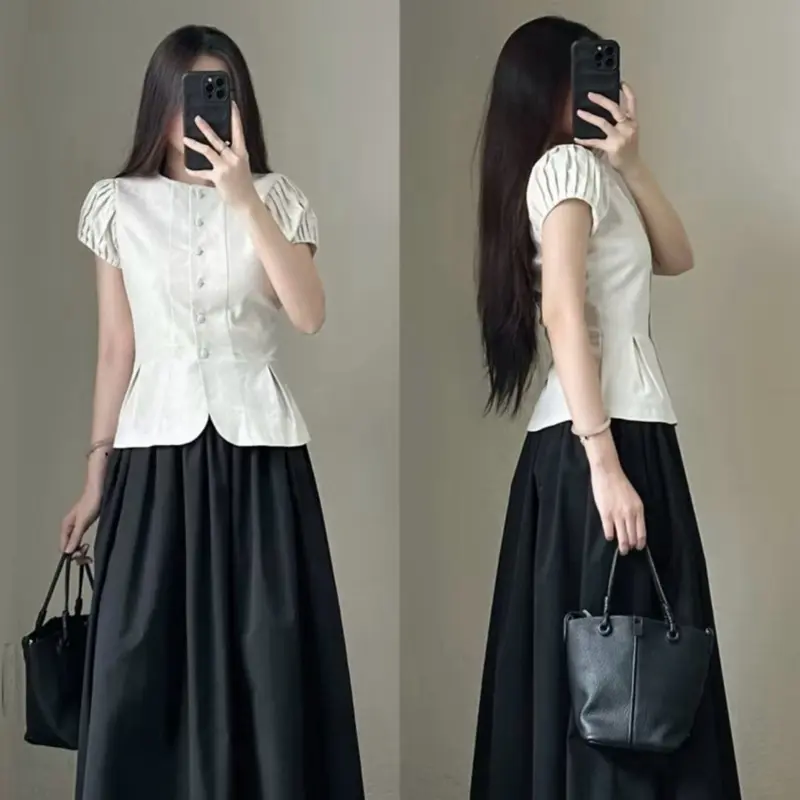 Áo Linen Xếp Li Tay Nữ Women