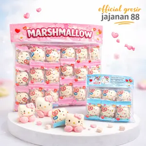 Marshmallow Fluffy Aneka Rasa Candy isi 72 Pcs Will Bentuk Kucing