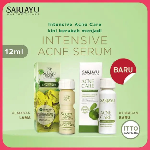 SARIAYU Intensive Acne Care Serum 12ml Acid Berjerawat Niacinamide  Berminyak  Perawatan  Wajah 0