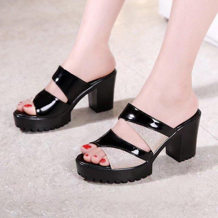 Product Introduction of Dép Nữ Mùa Hè, SS2024Giày Cao Gót, Hàng Mới Về, Đế Dày, Gót 2 InchKiểu Hở Mũi, Phong Cách Hàn QuốcGiày đẹp và thời trangPhù Hợp Đeo Đi LàmVải thoải máiChống Thấm Nước, Chống TrượtKhông bị bức bối khi mặc DéP Shoes 10