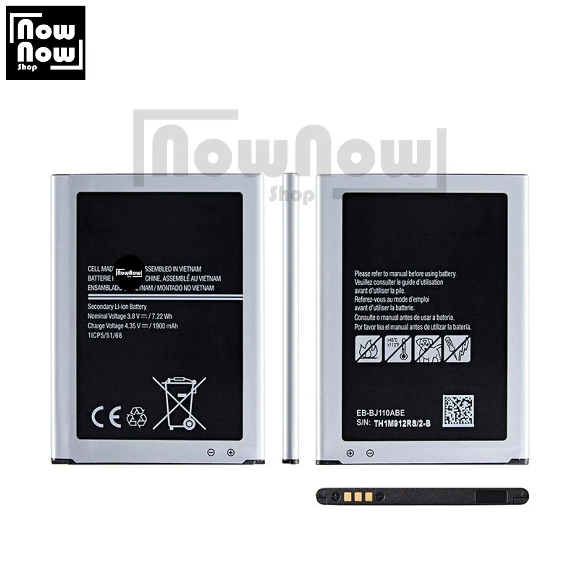 Baterai For HP Samsung Galaxy J1 Ace J110 / S4 Mini i9190 EB-BJ110ABE Batre Battery HP