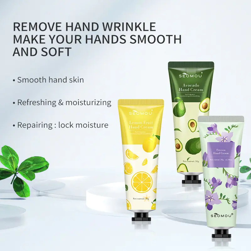 Hand cream with small branches for moisturizing and nourishing the skin. Hand cream manufacturer provides all English hand cream Nails Moisturizer