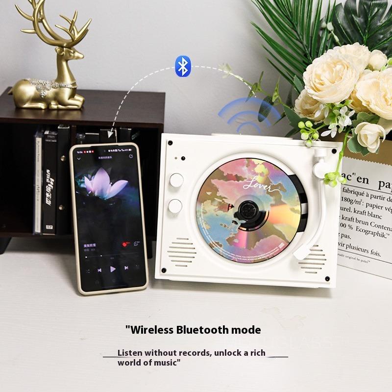 Product Introduction of Portable Retro Bluetooth CD Player All-In-One Audio System for Family Classmates Coworkers Birthday Gift 0