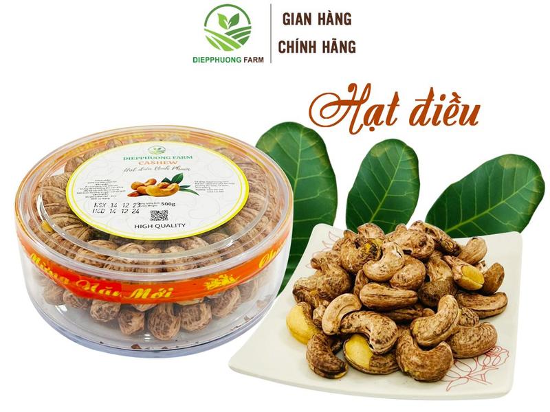HẠT ĐIỀU A CỒ XẾP HOA, HÀNG HẠT LOẠI TO NGON, THƠM BÙI BÉO NGỌT (500Gram CẢ HỘP)