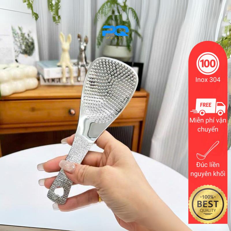 Muôi vá sới cơm inox 304 chockmen muỗng xẻng cơm nhỏ gọn tinh tế CKM207