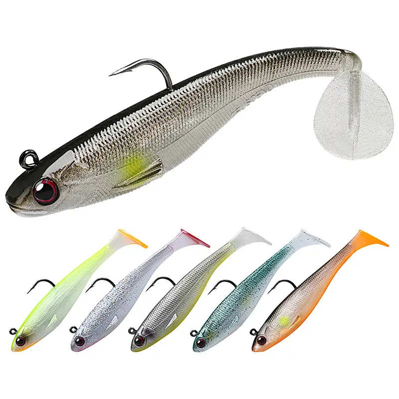 New High-end Wrapped Lead Fish Set 9cm 12g/6.5cm 6g Full Swim Layer Single Hook T-tail Lure