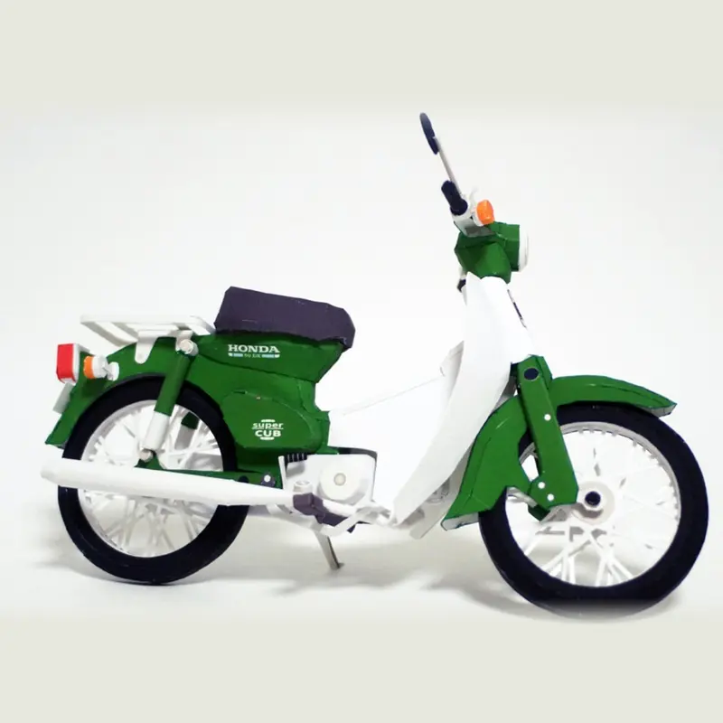 Mô hình giấy xe máy Honda Super Cub C50 DX - S 2