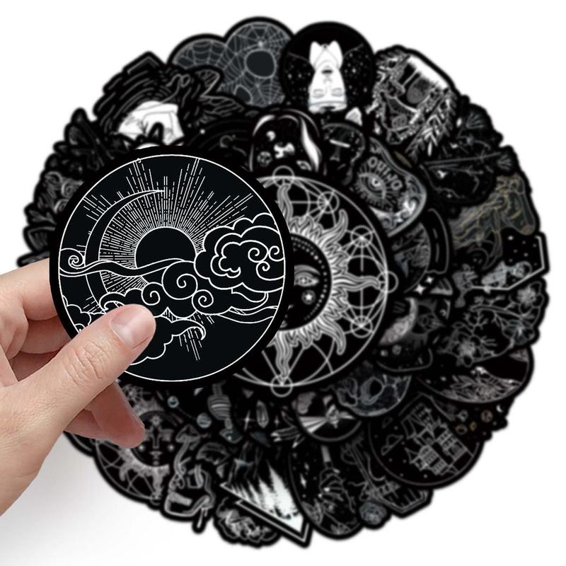 Cartoon Pattern Sticker, 50pcs Halloween Waterproof Self Adhesive Decor Paper, Decor Sticker for Gift Greeting Card, Water Bottle, Laptop, Phone 4