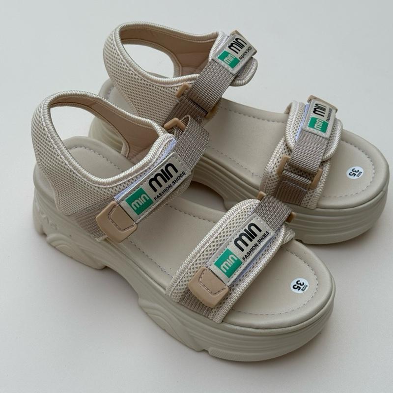 Giày Sanldan đế nhẹ êm chân ‘xanh’ minmin cao 5cm cho nữ - Shoes DéP Sandal