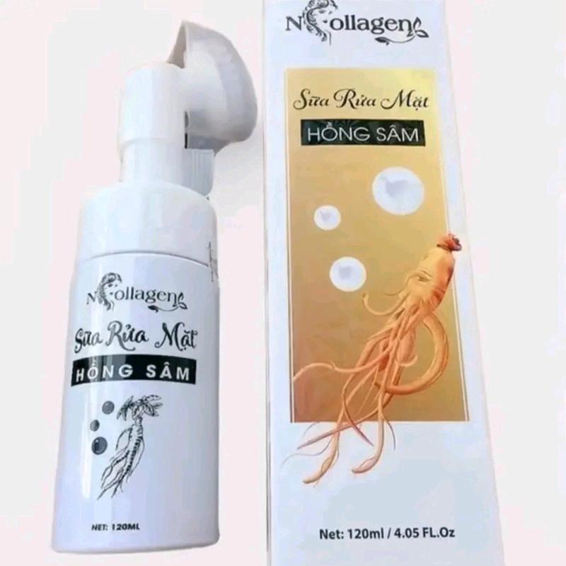 Sữa rửa mặt Hồng Sâm Ncollagen 120ml hỗ trợ chăm sóc da Skincare srm sữa rửa mặt