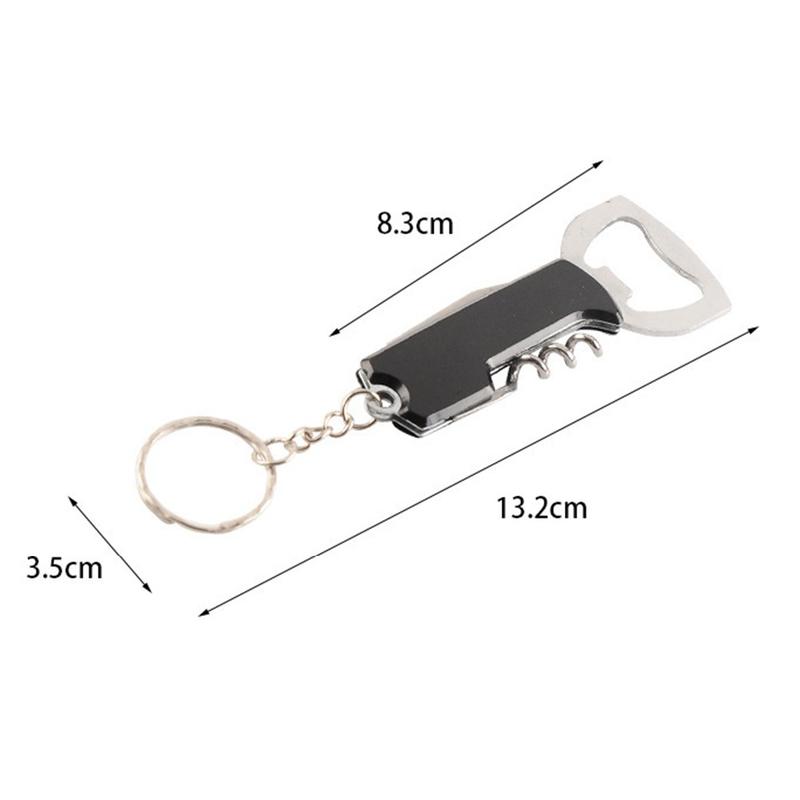 3 In 1 Metal Beer Bottle Opener Portable Wine Bottle Opener Multipurpose Integrated Lid Opener Foil Cutter for Kitchen 5