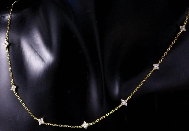 Product Introduction of AIDE 925 Sterling Silver Stacking Choker Chain Women Dainty Flower Zircon Necklace Geometry Korean Clavicle Neck Jewelry Gifts 7