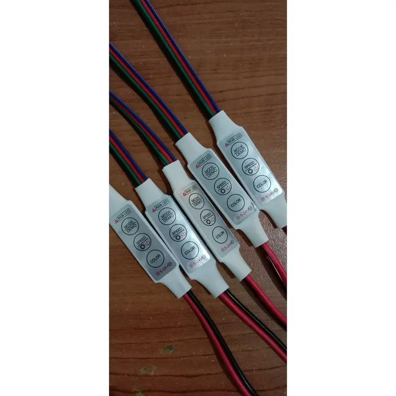 New Mini Controller RGB 4 Kabel 5V-24V Modul Running Led Strip 5050/2835/3528/5730/5630 2