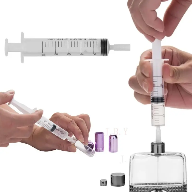 Perfume Syringe Tool with Adaptor Refillable Perfume Empty Spray Bottle 10ml  30ml Glass Bottle Perfume Syringe Tool with Adaptor, Refillable Empty Spray Bottle made of Glass Room Tin Canister Organiser