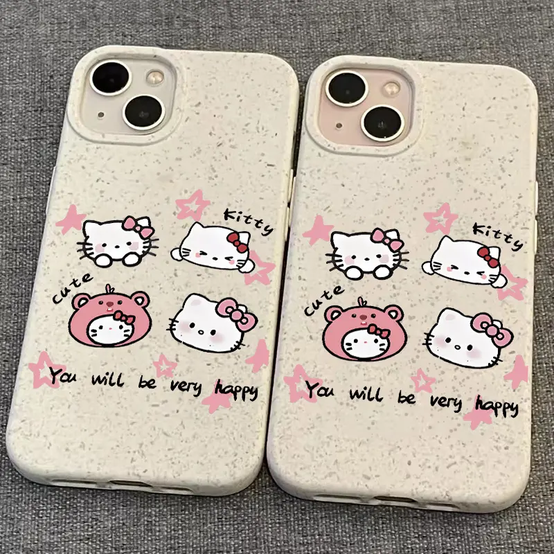 Ốp Điện Thoại, Cá Nhân Hóa, Họa Tiết Hello Kitty Loopy Ngôi Sao Màu Hồng, Tương Thích Với IPhone 15 13 14 16 12 11 X XR Xs Max 7 / 8 Plus Se2020, Làm Bằng Silicon, Chống Sốc Và Rơi, Vỏ Bảo Vệ 0
