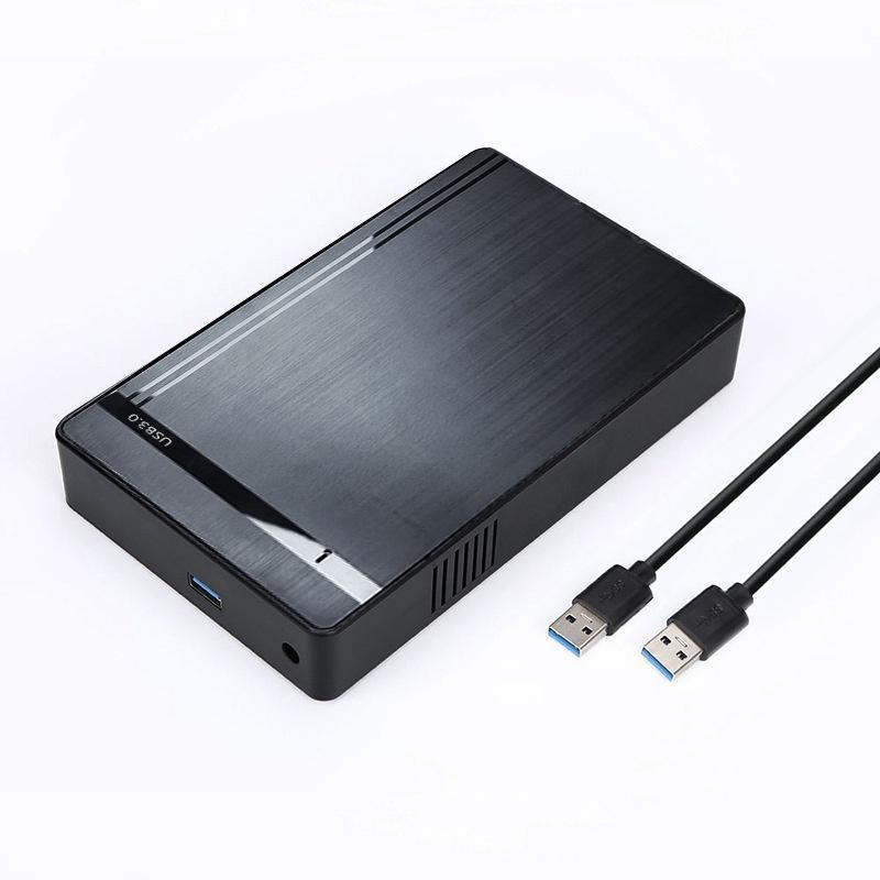 Box ổ cứng 3.5 inch Hộp đựng ổ cứng gắn ngoài có nút nguồn HDD Box 3.0 2.0 3.5" Sata chính hãng ShuoLe Box 3.5 inch túi &