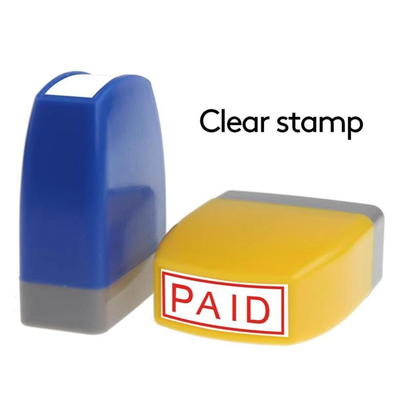 Product Introduction of Random Color Letter Stamp, 1 Count Financial Stamp, Office Stationery & Supplies for Home School Office Dormitory 3