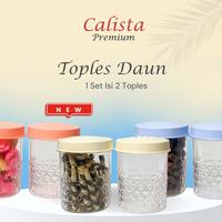 Gambar [CALISTA] TOPLES DAUN TOPLES PLASTIK BENING MODEL KRISTAL AKRILIK TOPLES KUE KERING TOPLES LEBARAN TOPLES HARI RAYA TOPLES SET - PEACH dari Calista Premium Kab. Tangerang 1 Tokopedia