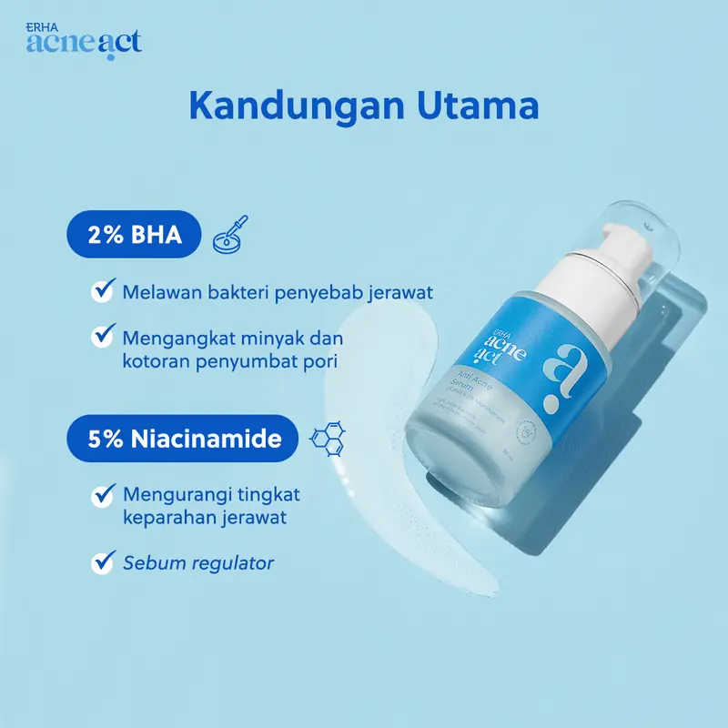 ERHA AcneAct Anti Acne Serum 30ml - Serum Kulit Berminyak 3