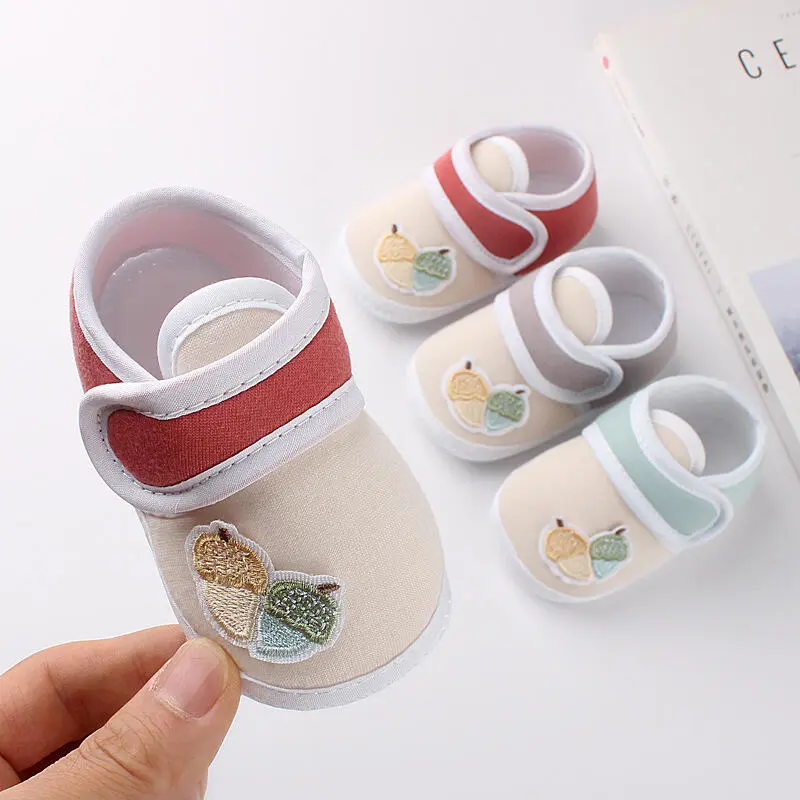 Infant Newborn Baby Soft Cotton 0-1Yrs Toddler Non-slip Prewalker Shoes