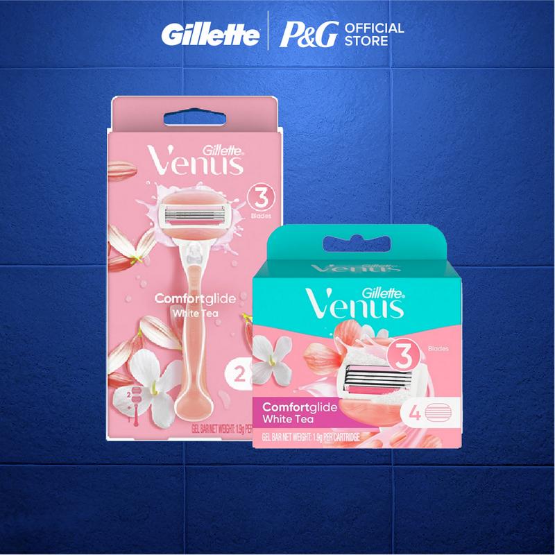 Dao Cạo Nữ/Lưỡi Dao Cạo GILLETTE Venus Comfortglide White Tea