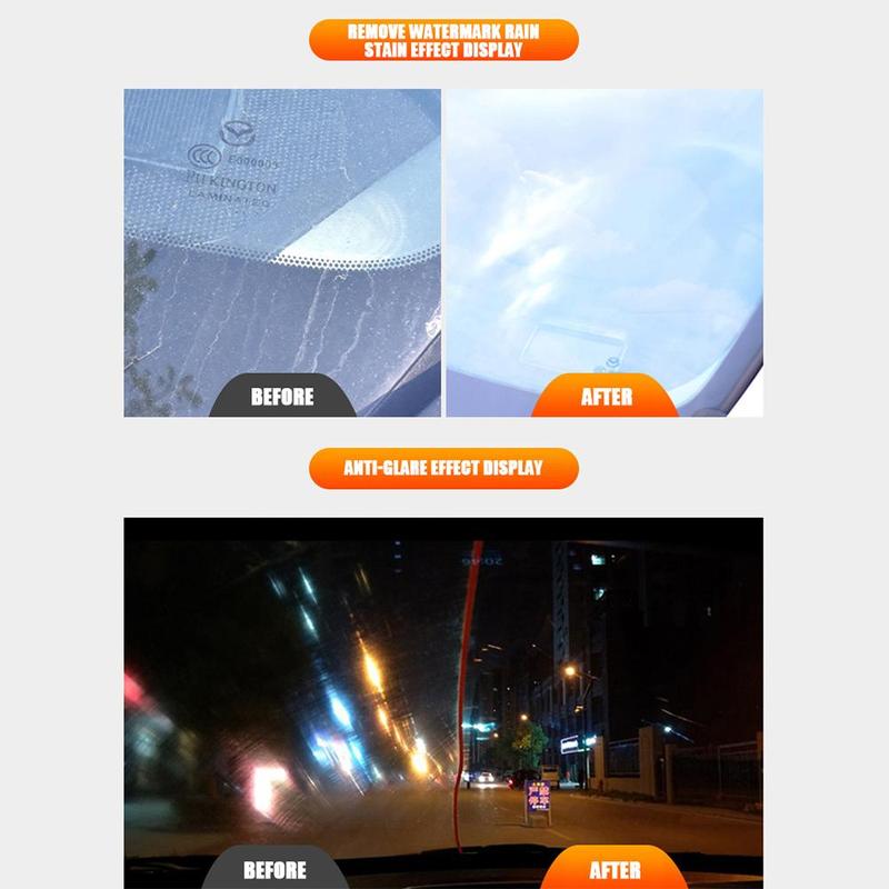 Product Introduction of Car Front Windshield Oil Film Cleaning Paste Strong Auto Glass Water Cleaning Agent Car Glass Cleaner Oil Film Remover 39