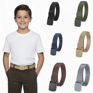 Ikat Pinggang Anak-Anak Bahan Tali Kanvas/Sabuk Tactical Nylon Anak Sekolah-MD-03/BD-18/AH-94