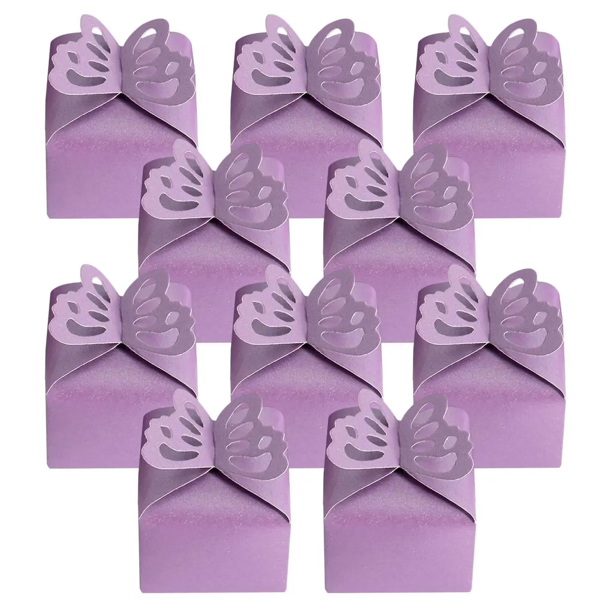 Party Favor Box, 10pcs Creative Butterfly Design Candy Box, Small Gift Packing Box for Wedding Birthday Party