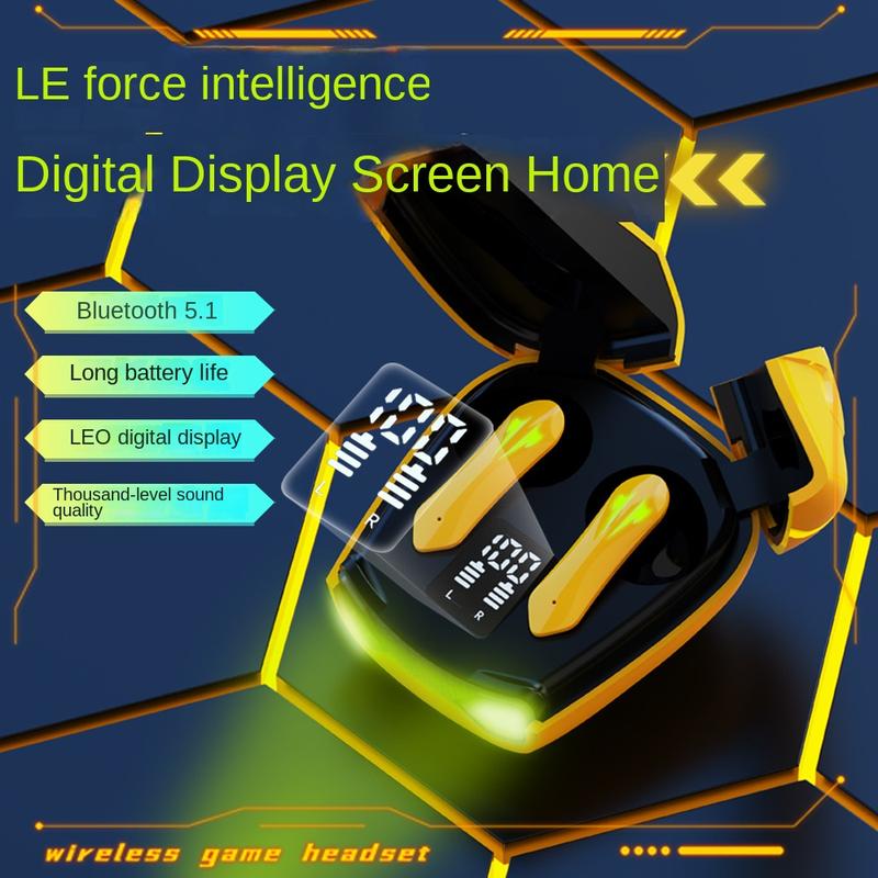 Tai Nghe Bluetooth, Ks35 Mới, Không Dây, Hai Tai, TWS, Thích Hợp Chơi Game, Cảm Ứng, Màn Hình Kỹ Thuật Số Hai Cửa, Tai Nghe Tạo Hình Xe Thể Thao R05 Earphone 2