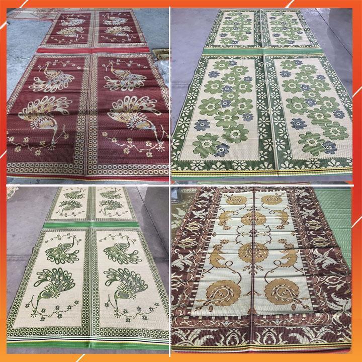 Chiếu Nhựa 2 Mâm 1m8x4m Gấp Gọn Hàng Việt Nam Dùng Trải Ăn Cơm Đám Cỗ Tiện Dụng