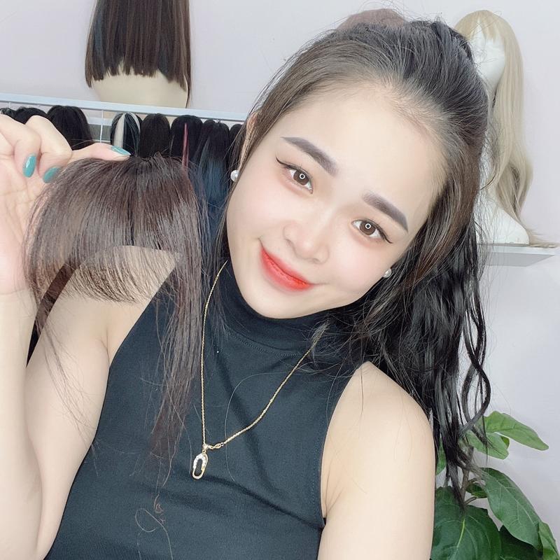 Tóc Giả Tóc Mái Thưa 1 (Nên Duỗi Nhiệt Trước Khi SD) Wig Nữ Tóc Giả 4