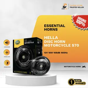 HELLA Klakson Motor Disc Horn Motorcycle Single S70 460Hz 18W 12V / 108 dB